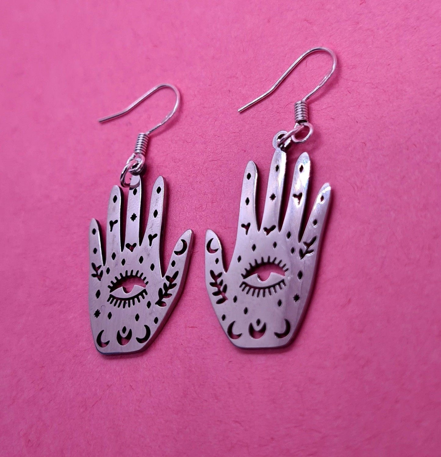 All seeing eye spirit hands - Strawberry Moon Jewellery