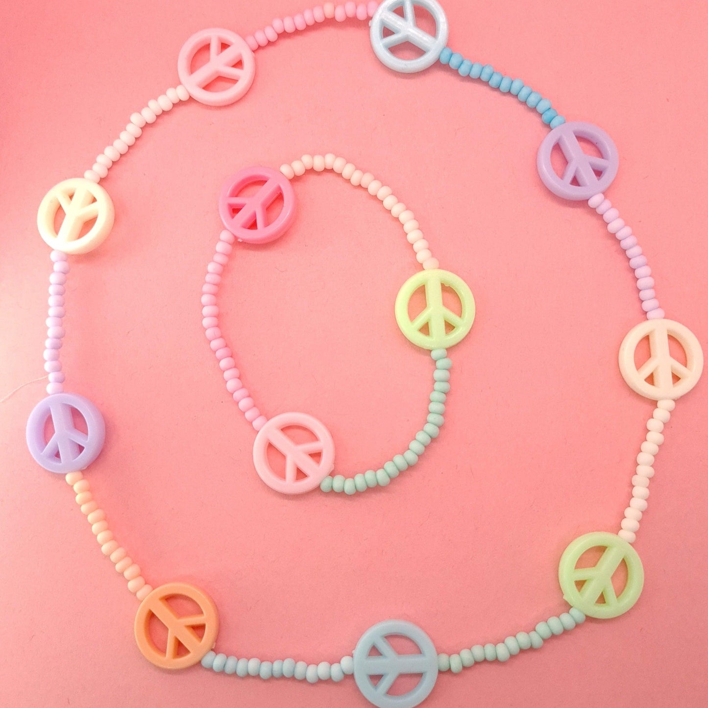 Peace choker and bracelet set. - Strawberry Moon Jewellery