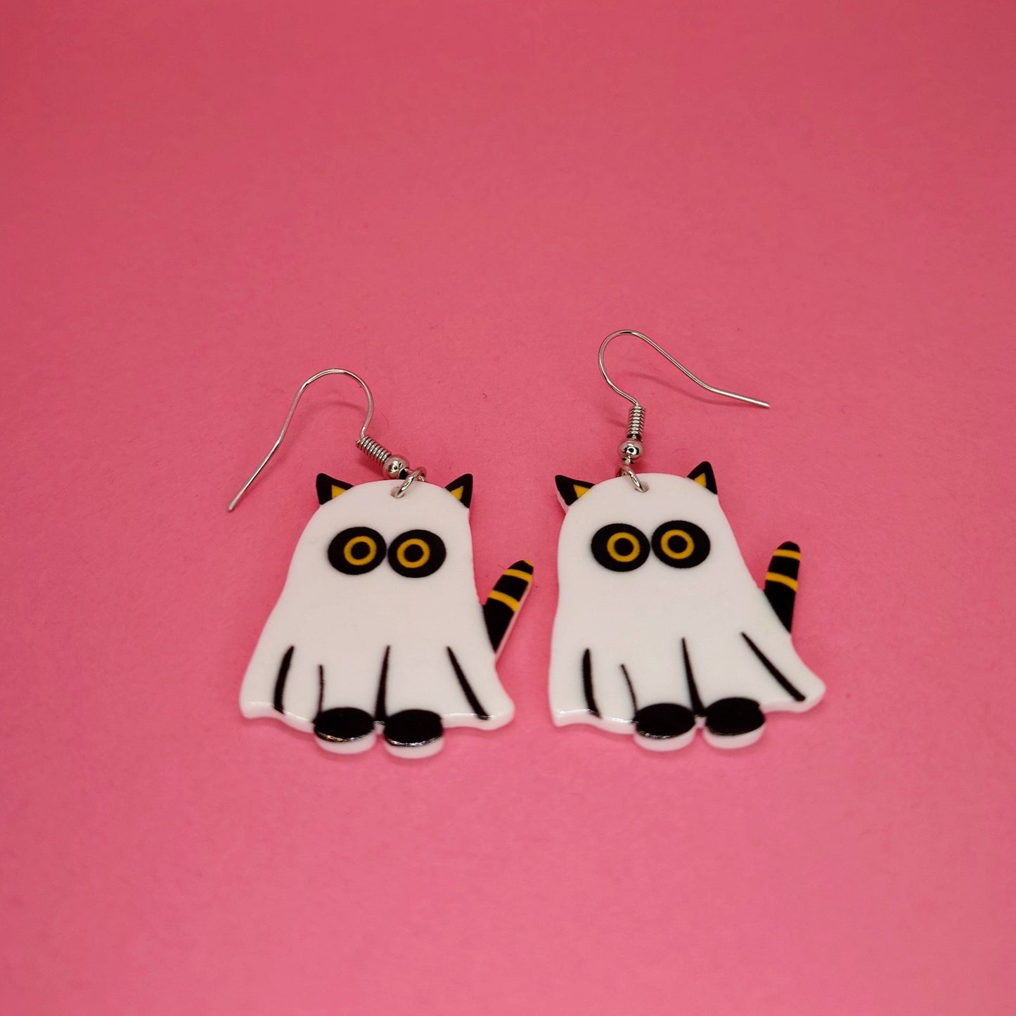 Ghost cat Earrings