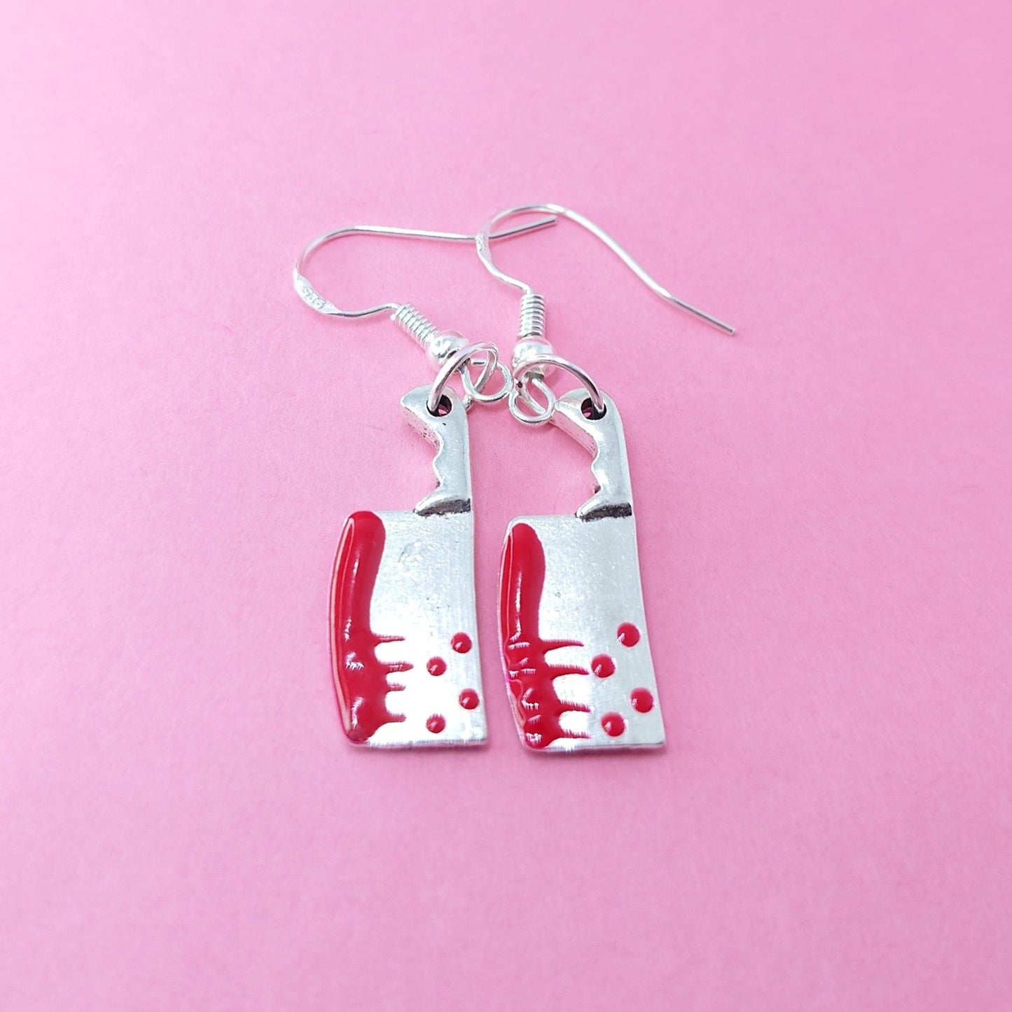 Halloween knife earrings