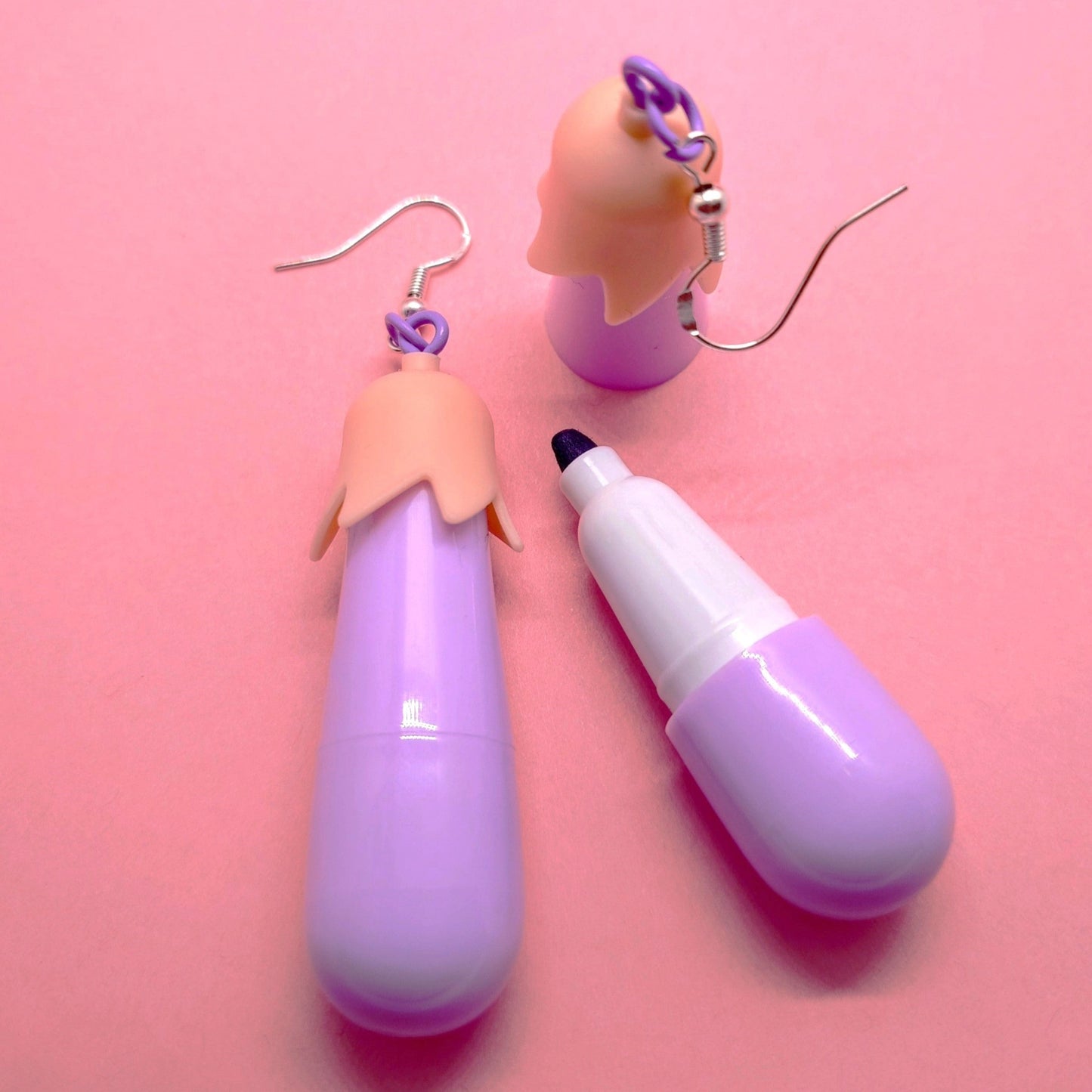 Aubergine Highlighter Earrings