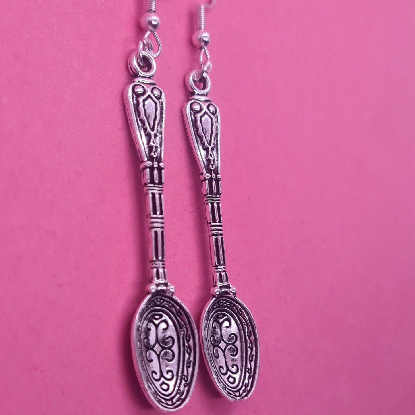 Vintage Spoon earrings - Strawberry Moon Jewellery