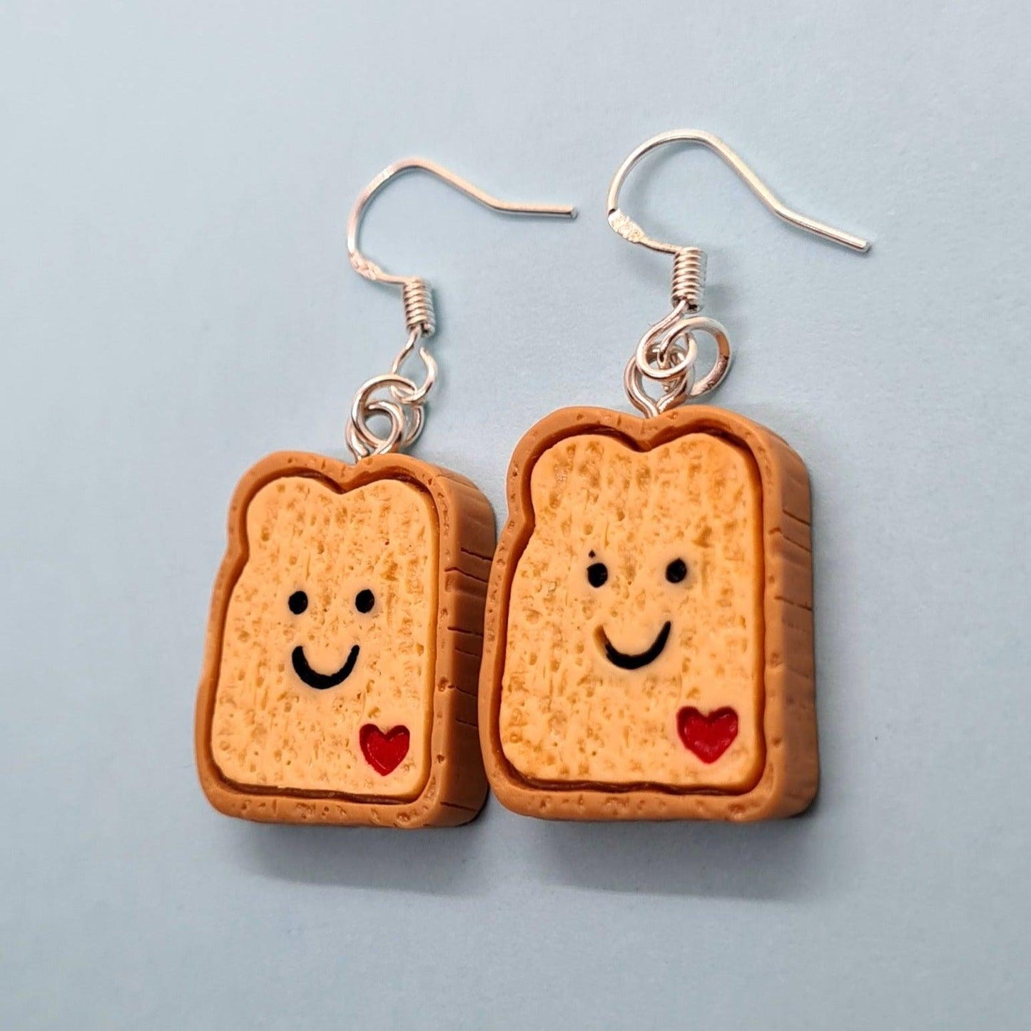 Crust me, I'm a professional. Toast earrings - Strawberry Moon Jewellery