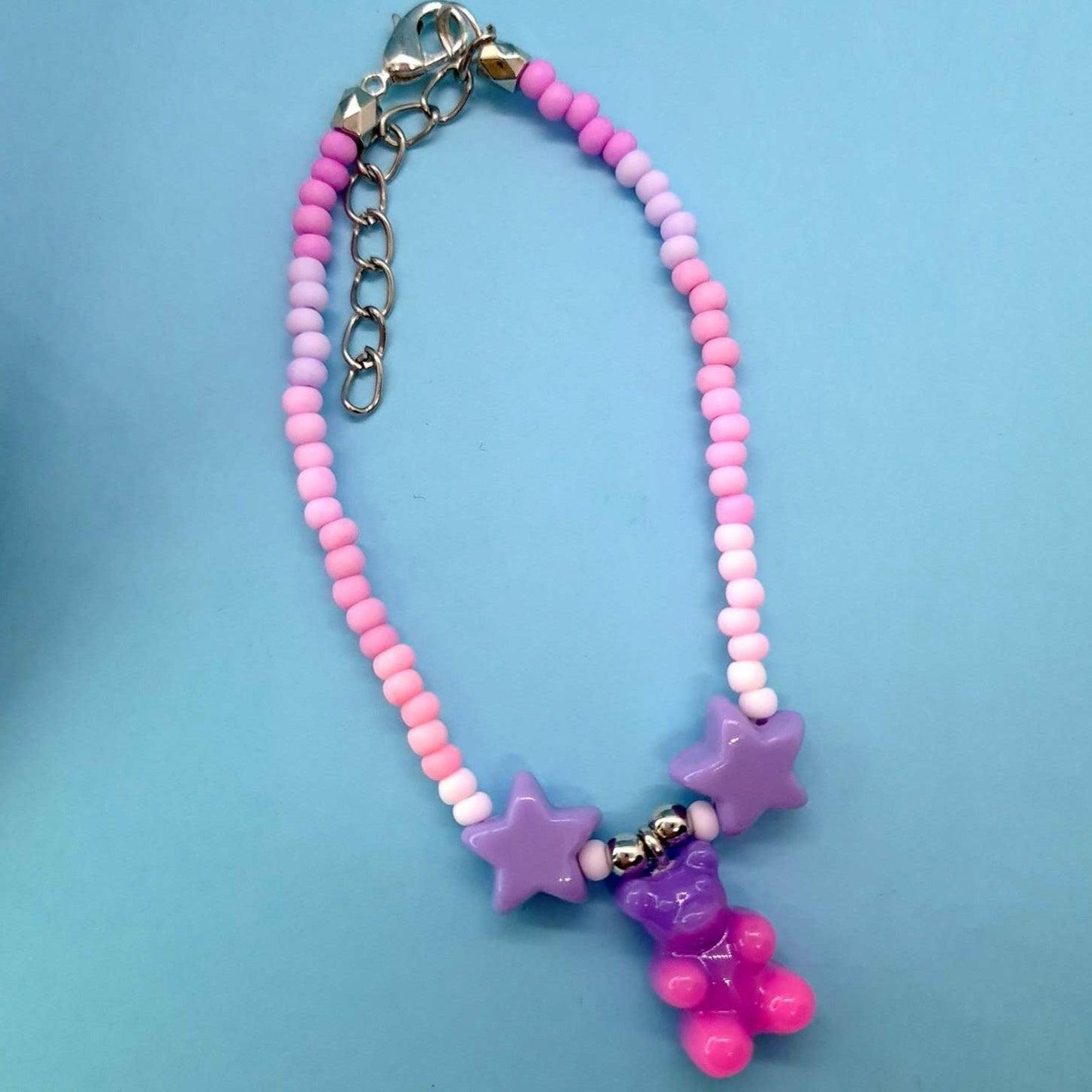 Gummy bear charm bracelet - Strawberry Moon Jewellery