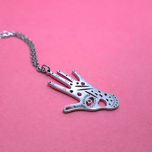 Spirit Hand Necklace - Strawberry Moon Jewellery 