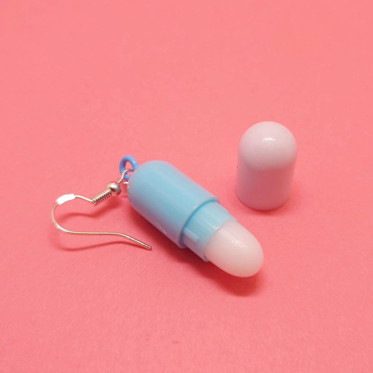 Mini lip balm earrings