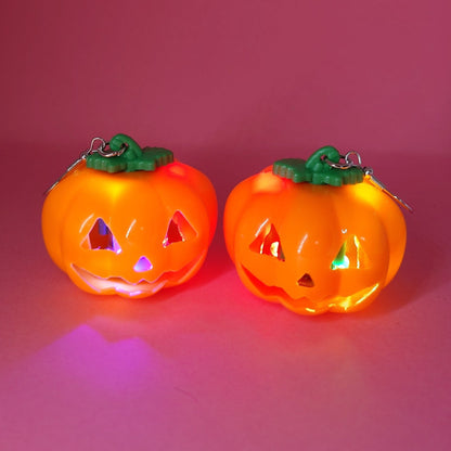Pumpkin light up earrings