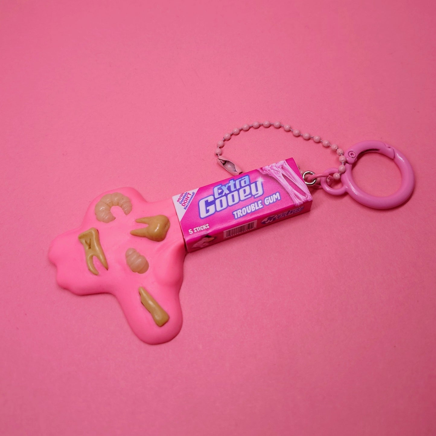 Extra Gooey Trouble Gum Keychain
