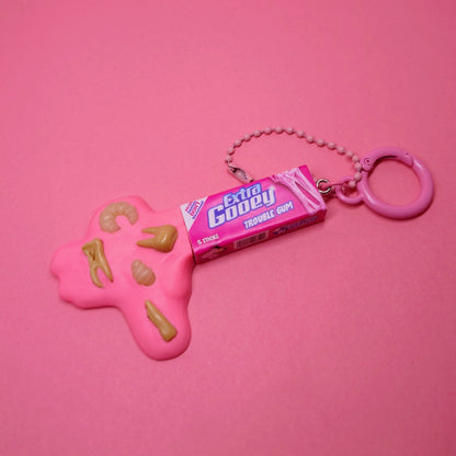 Extra Gooey Trouble Gum Keychain