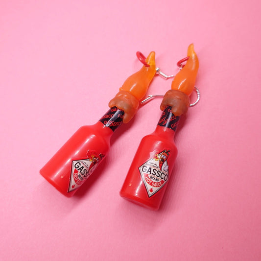 Gassco Spicy Hot Sauce Earrings