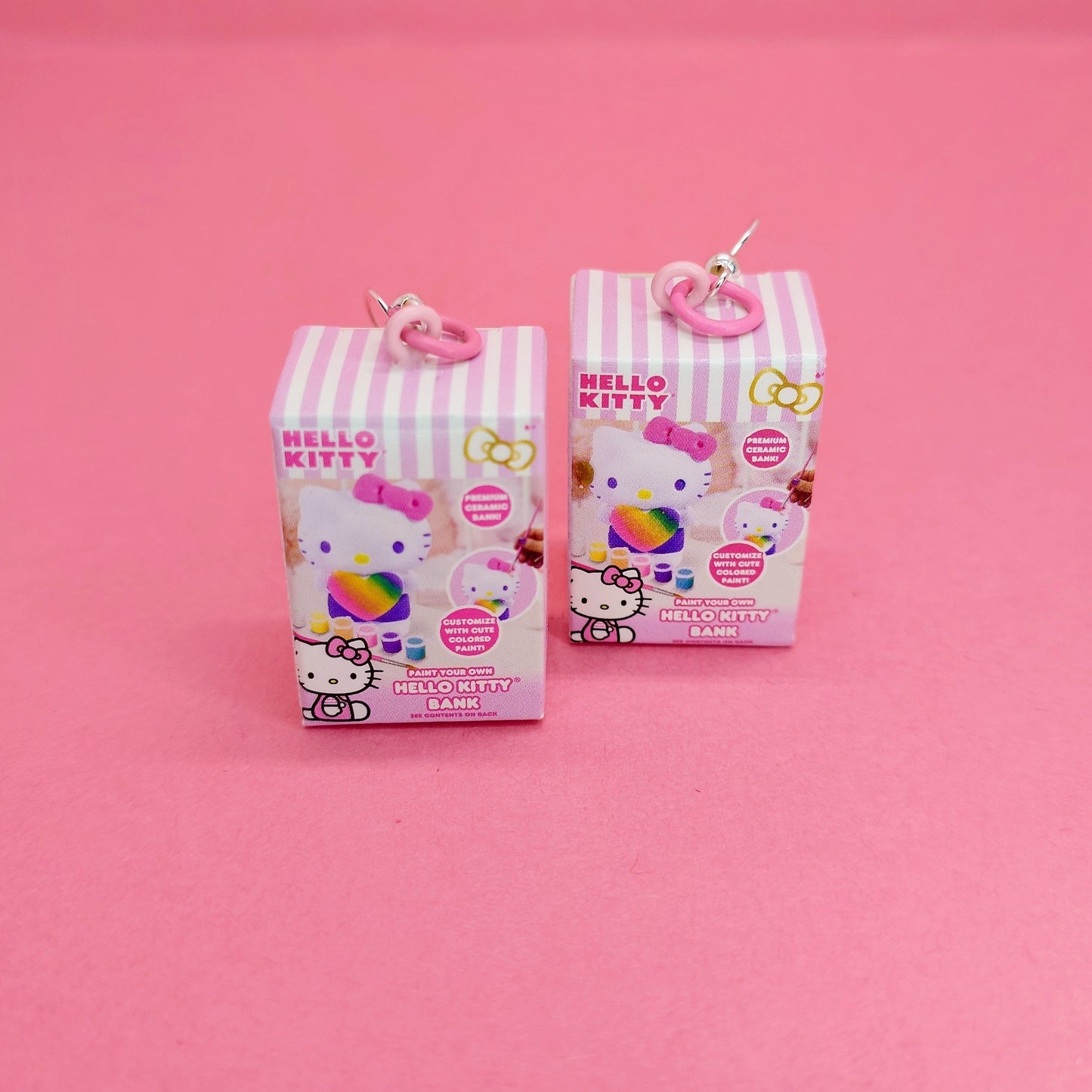 Hello kitty Mini Money Bank Earrings