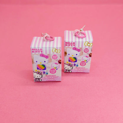 Hello kitty Mini Money Bank Earrings