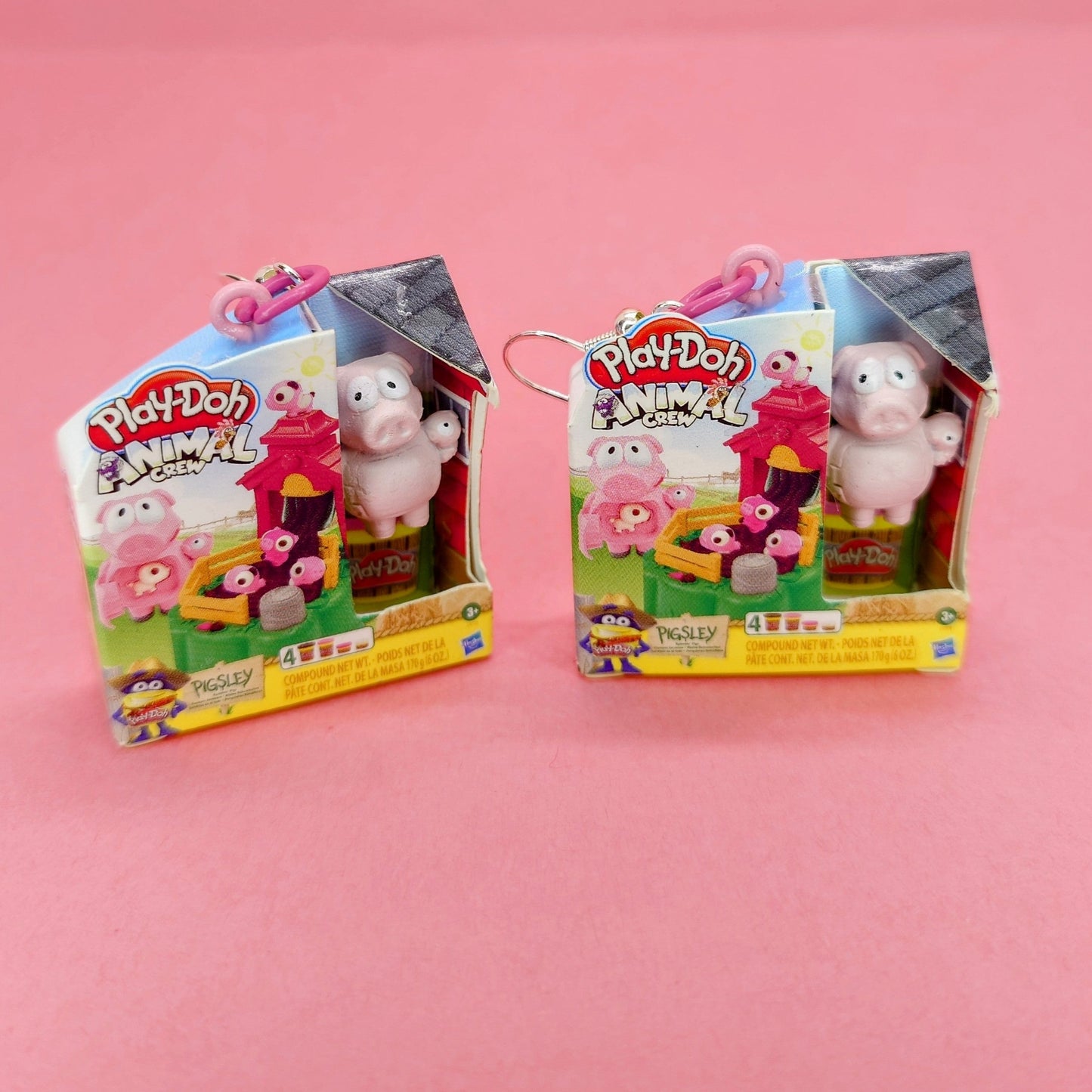 Play -Doh Mini Farm crew earrings