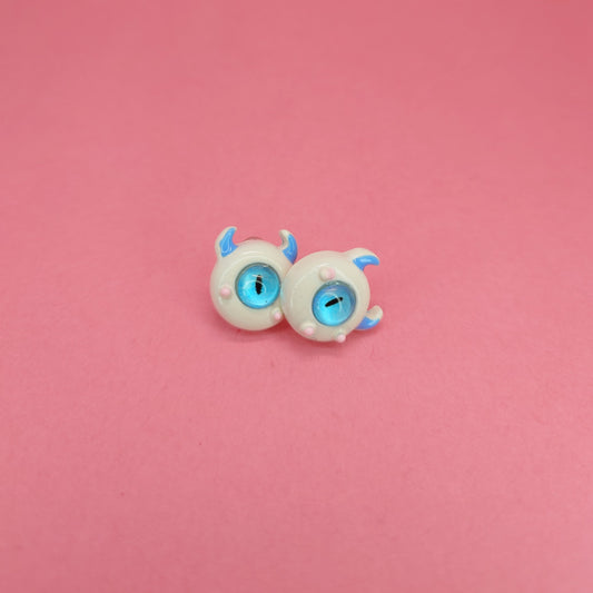 My mini monster stud earrings
