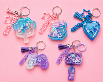 Resin liquid shaker charms