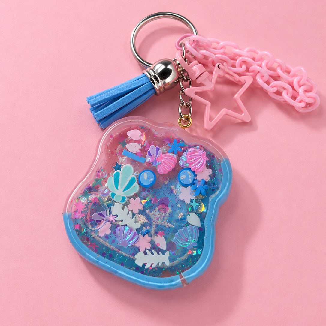Resin liquid shaker charms