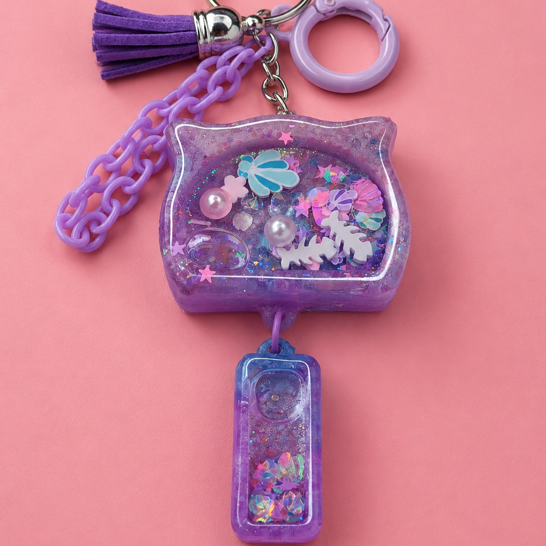 Resin liquid shaker charms