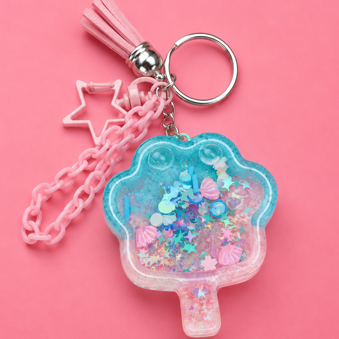 Resin liquid shaker charms