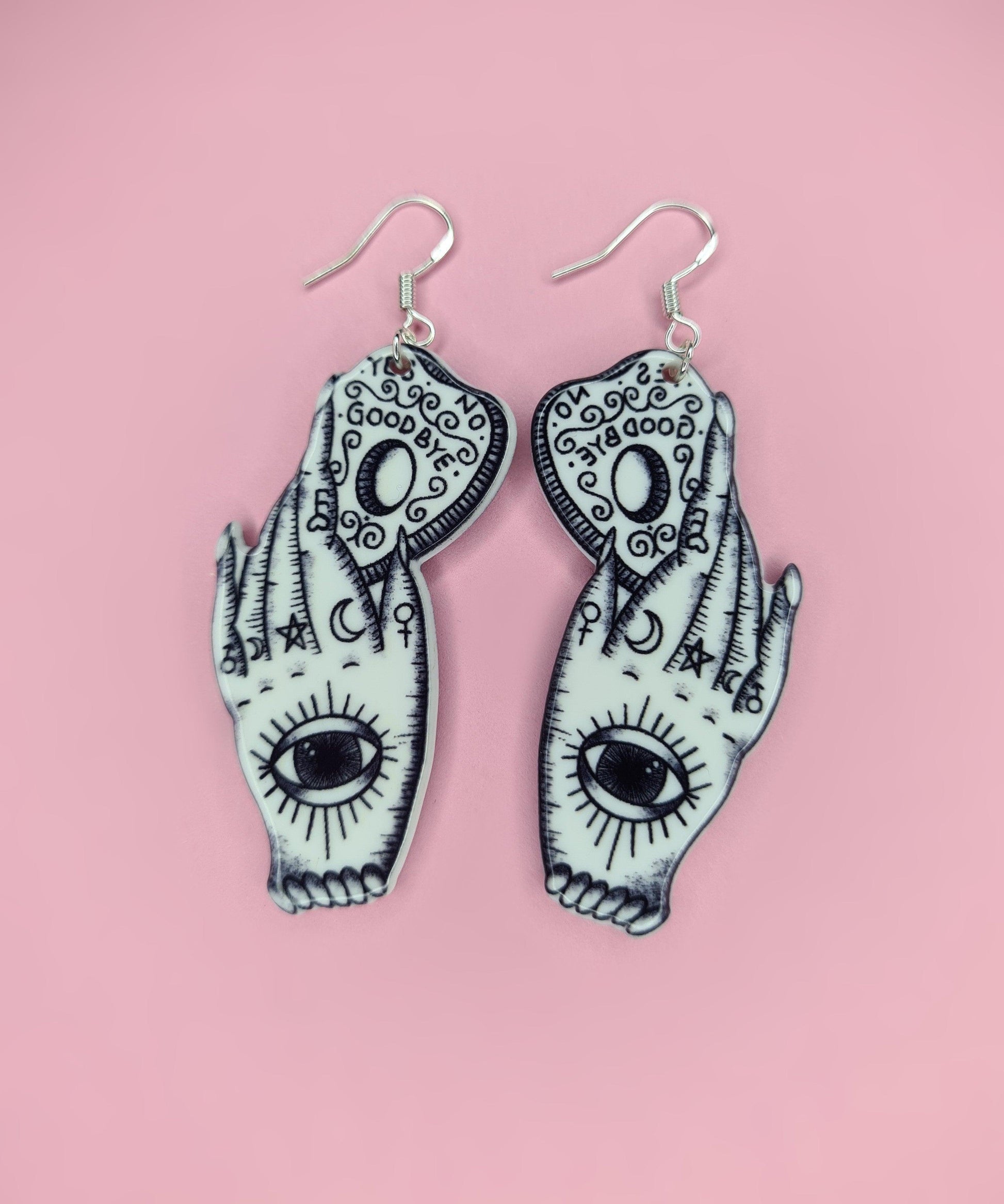 Spirit hand earrings - Strawberry Moon Jewellery 