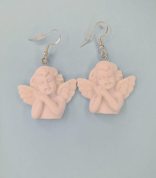 Heavenly cherub earrings - Strawberry Moon Jewellery 