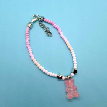 Gummy bear charm bracelet - Strawberry Moon Jewellery 