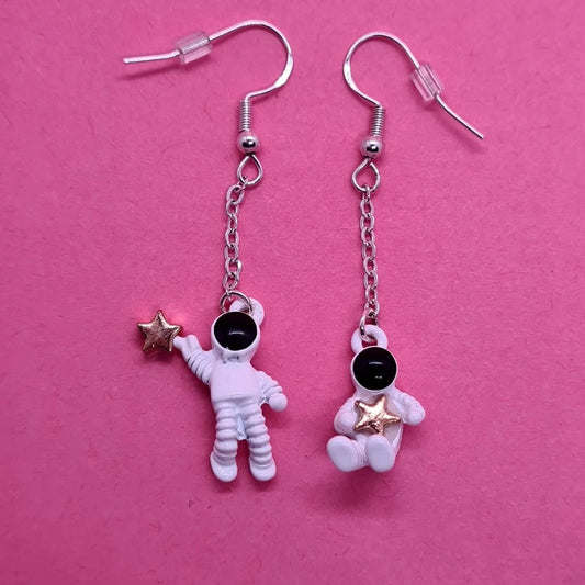 Promise the Moon Men earrings. - Strawberry Moon Jewellery 